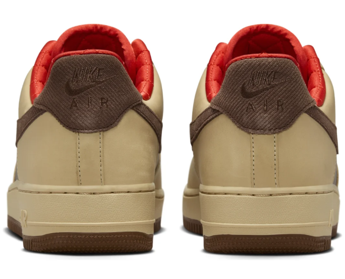 Nike Air Force 1 'Light British Cacao Wow Red'